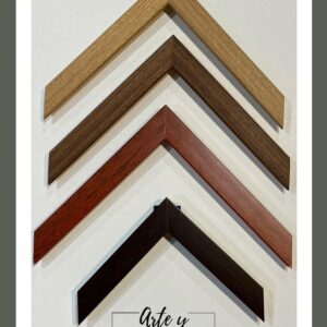 Molduras artesanales en madera natural en tonos roble, nogal, caoba y wengue – Sol y Sombra SRL