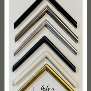 Molduras metálicas y lacadas en negro, plata, blanco y dorado – Sol y Sombra SRL
