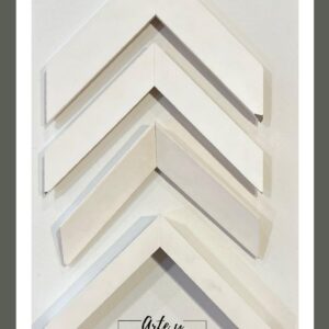 Molduras blancas minimalistas en distintos anchos y perfiles planos – Sol y Sombra SRL