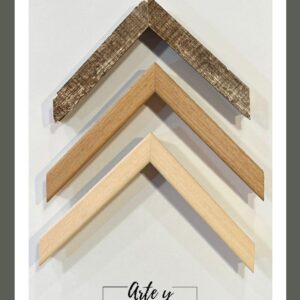 Molduras naturales de madera clara y rústica – Sol y Sombra SRL